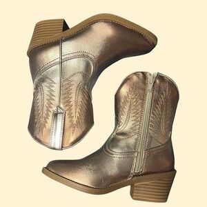 Madden Girl Metallic Western Ankle Boots – Size 13 (New!)